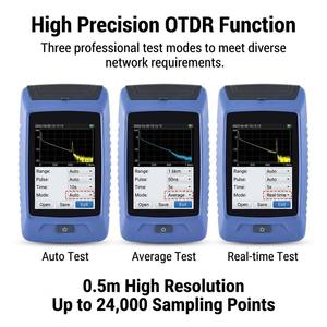 Réflectomètre optique temporel (OTDR) portable de haute précision 3,5 pouces 70 km, format compact, avec VFL et OPM pour FTTH et CATV - Product Image 4