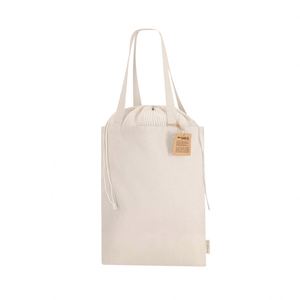 Bolsas de Tela Promocionales Clásicas Ecológicas de Algodón Reciclado con Impresión Digital, Asa de 70cm, 260 G/m2, Cierre Superior de Malla, para Uso Diario - Product Image 3