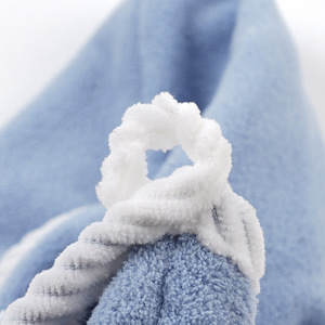 Gorro para secar el cabello Kim Ryan, 26x65cm, forro polar coral, doble capa, de secado rápido, para mujer - Product Image 3