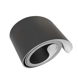 Sabuk konveyor PVC matt hitam ketebalan 2.0mm tanpa batas kualitas tinggi stok tersedia untuk pabrik mainan