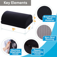 Repose-pieds ergonomique réglable portable, coussin repose-pieds ergonomique sous le bureau, repose-pieds de bureau