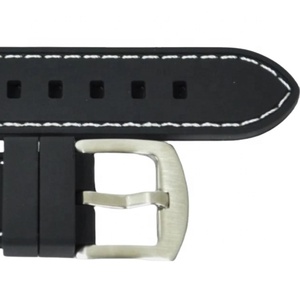 JD003 Pulsera de Silicona Blanca Resistente al Agua, Pulsera de 18-26mm y 20mm 22mm Tamaños para Relojes Inteligentes - Product Image 1