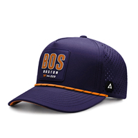 Op maat gemaakte rubberen PVC logo luxe 5-panel baseballcap trucker petten waterdichte lasergesneden geperforeerde sport touw pet golf pet
