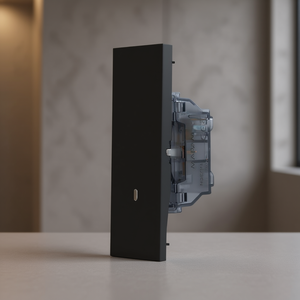 ZEN Line Black Single Pole <b>Push</b> <b>Button</b> <b>Switch</b> - Product Image 3