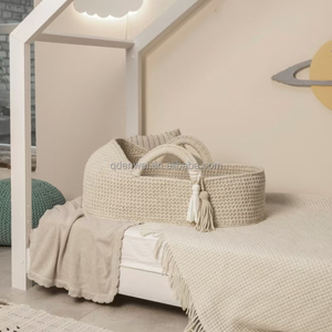 Moderne Simple Atmosphérique Tissé Moïse <span class=keywords><strong>Panier</strong></span> Doux Confortable Nouveau Bébé <span class=keywords><strong>Panier</strong></span> À Langer Élégant Cartable <span class=keywords><strong>Panier</strong></span> pour Bébé - Product Image 4