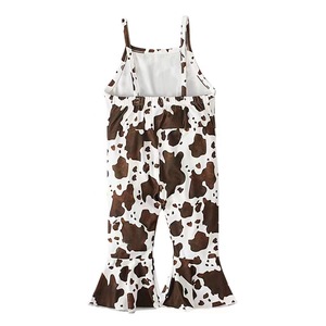 Nouvelle arrivée été enfants licou <span class=keywords><strong>combinaison</strong></span> cloche bas impression personnalisée conception occidentale douce petite fille <span class=keywords><strong>combinaison</strong></span> - Product Image 5