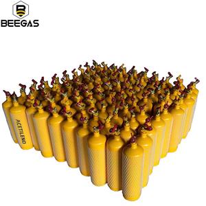 Cilindro sem costura, alta qualidade, 40bar, alta pureza, 99.9% pureza, 40l, gás acetileno - Product Image 5