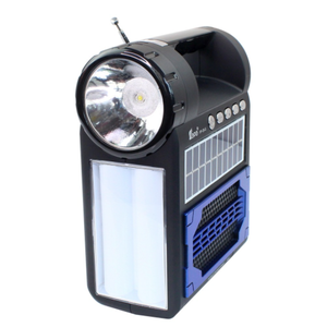 Fp25-S de luz Solar con <span class=keywords><strong>Amfm</strong></span>, 3 bandas de Radio con Mp3, tarjeta inteligente Usb, Panel Solar externo, antorcha de 50W - Product Image 2