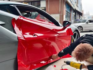 Ultra Gloss 1.52x17m <span class=keywords><strong>Film</strong></span> Vinyle Auto-Guérison Changement <span class=keywords><strong>de</strong></span> Couleur <span class=keywords><strong>Film</strong></span> Vinyle Auto pour Décoration Complète du Corps Rouleau d'Emballage <span class=keywords><strong>de</strong></span> Voiture Rouge - Product Image 5