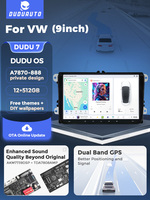 Autoradio Android 13 MEKEDE DUDU7 9 pouces avec écran tactile, GPS, RDS, DSP, Car-play pour VW/Jetta/Glof/POLO/Passat/Bora/Magotan/Tiguan