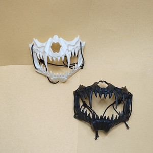 Tigre Scheletro Lupo Drago Dio in Silicone maschere da festa con corda elastica per studente foto di scena e decorazione di Halloween - Product Image 3