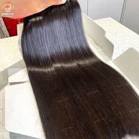 Lot de Cheveux Humains Vierges Bruts non Transformés, Donateur Unique, Origine Birmane. Cheveux Vierges Bruts non Transformés 100 % Alignés aux Cuticules, Origine Cambodgienne