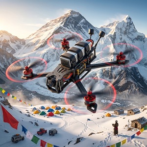 <b>5</b> 7 10 13 Inch Drone Carbon Fiber <b>Frame</b> Kit Lightweight Racing Quadcopter <b>X</b> Type UAV Model Accessory Spare Parts Set for DIY - Product Image 2