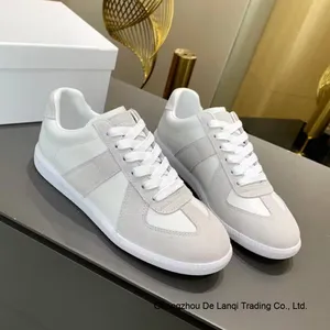 2024 <span class=keywords><strong>Sneakers</strong></span> da uomo primavera autunno <span class=keywords><strong>bianche</strong></span> in vera <span class=keywords><strong>pelle</strong></span> con lacci Casual scarpe da allenamento versatili per camminare in inverno - Product Image 6
