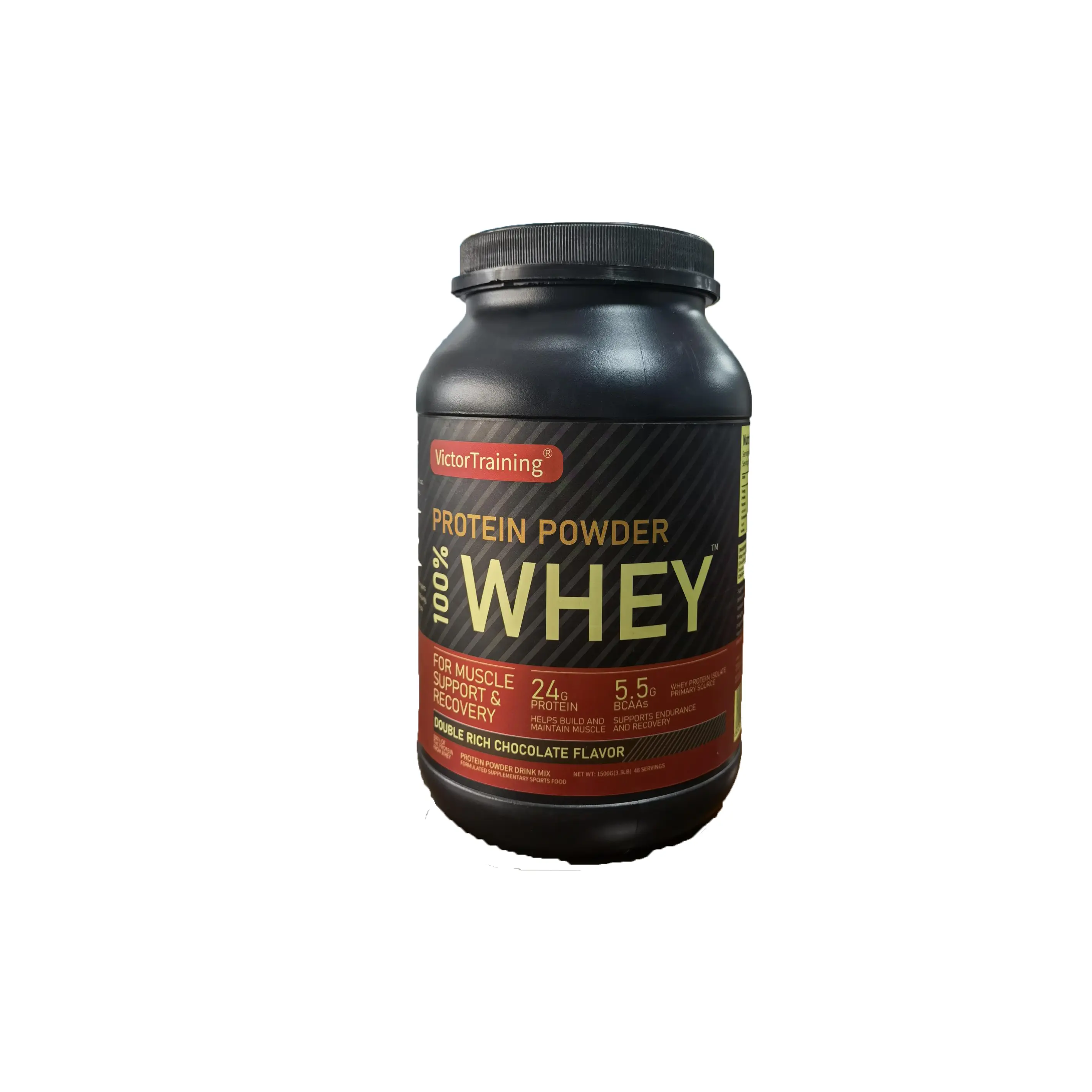 Bubuk Protein Whey 1500G, 80% G Perawatan Otot Rasa Cokelat