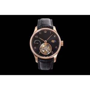 High-quality Top-grade Cow Leather Strap Unisex <b>Automatic</b> Mechanical Tourbillon Sapphire Crystal Pointer 50 Bar Waterproof Diver - Product Image 3