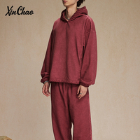 Sweat à capuche oversize décontracté d'hiver en coton 100% avec logo imprimé de haute qualité, finition délavée, taille plus, unisexe