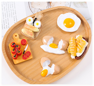 Ornement de mariage enfants jouet 3D figure nourriture sucrée dessert beignet gâteau résine macaron théière assiette pain pile beignet Hambourg gâteau - Product Image 2
