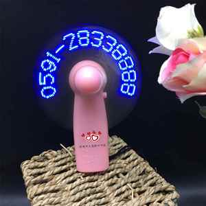 Mini Ventilador Eléctrico Portátil LED con Mensaje Personalizado, Funciona con Batería, Pantalla LED Programable, Recuerdo de Fiesta, Regalo - Product Image 1