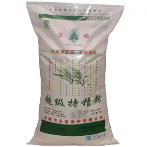 Transparente Verpackung aus recyceltem Reiss ack pp gewebter Mehls ack für Getreide mais