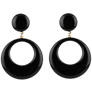 Pendientes Geométricos Clásicos 2026, Estilo Europeo y Americano, Joyería Hecha a Mano, Cadena, Acrílico, Resina - Product Image 1