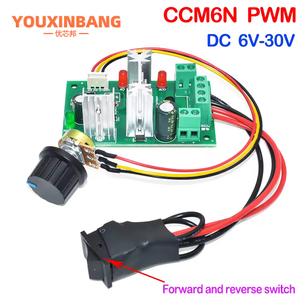 Dc 6-30V 6A tốc độ động cơ điều khiển đảo ngược PWM kiểm soát về phía trước/đảo ngược bảng chuyển đổi 6V-30V Max <span class=keywords><strong>10A</strong></span> mô-đun 12V <span class=keywords><strong>24V</strong></span> ccm6n - Product Image 3