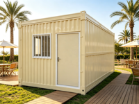 Maisons modulaires préfabriquées en acier de haute qualité de 20 pieds et 40 pieds, pour bureaux et logements miniatures