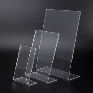 Tùy Chỉnh Bán Buôn L Hình Dạng Bảng Acrylic Đơn Đăng Chủ Rõ Ràng Acrylic Hiển Thị Đứng Đăng Chủ Đơn Chủ - Product Image 1