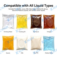 Machine d'emballage automatique de sachets liquides alimentés par moteur KOEN SJ-2000 pour le remplissage et la fermeture de boissons et d'aliments en plastique