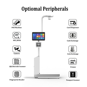 Özelleştirilmiş Self servis dokunmatik ekran havaalanı akıllı bagaj havaalanı muayene QR ile bagaj tarayıcı kiosk ölçme tartım - Product Image 4
