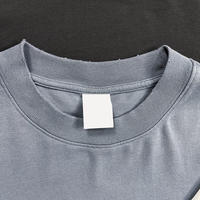 T-shirt thermique streetwear à manches longues double couche délavé à l'acide, coupe ample et oversize de haute qualité, 100% coton, écologique, vintage