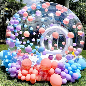 Commercial PVC Holiday Party Rental Snow Globe Giant Clear Dome Bubble Inflatable <strong>Balloon</strong> Bounce House For Sale - Product Image 5