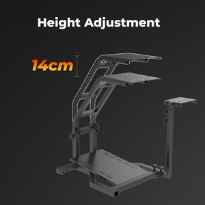 Soporte de Volante de Carreras con Altura Ajustable, Soporte de Volante de Metal para Simulador, 1 Año de Garantía - Product Image 3