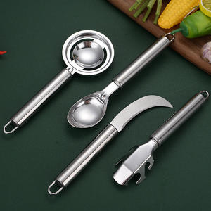 बहु-उद्देश्य घरेलू रसोई उपकरण सेट स्टेनलेस स्टील कोर हटाने वाले प्लानर अंडे बेटर टिकाऊ धातु सहायक उपकरण - Product Image 2