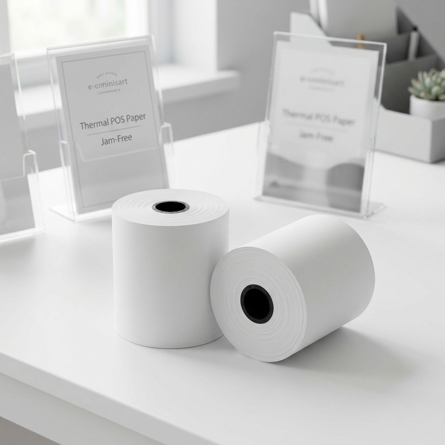 BPA Free Thermal Receipt Paper Roll 57x40mm 55gsm Cash Register POS Paper for Restaurant Retail Supermarket
