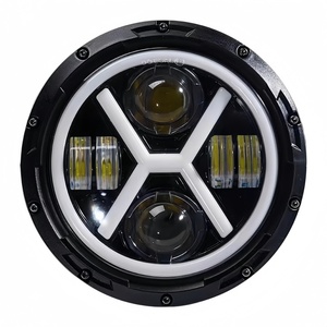 อะไหล่ระบบไฟรถบรรทุกคุณภาพสูง ไฟสปอร์ตไลท์ LED ทรง X ขนาด 7 นิ้ว 12V 24V ใช้ได้กับรถบรรทุกทุกประเภท - Product Image 1