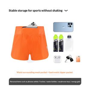 Maßgefertigte Herren Damen Fünf-Taschen Professionelle 2-in-1 Schnelltrocknende Atmungsaktive Workout Muay Thai Shorts Sport Marathon Laufshorts - Product Image 3