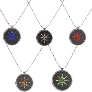 Joyería de porcelana con colgante de energía escalar cuántica rojo, amarillo, blanco y azul al por mayor con formas personalizadas para regalos de Fiesta infantil - Product Image 1