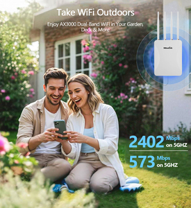 Mosslink Wifi 6 ngoài trời điểm truy cập 300M tầm xa Wifi phủ sóng 3000Mbps năng lượng mặt trời không dây AP cho Wifi Hotspot bán hàng và thanh toán - Product Image 2