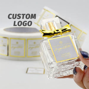 Perfume <strong>Label</strong> Custom Waterproof Oil-Resistant <strong>Labels</strong> With Hot Foil Stamping <strong>Gold</strong> Foil Vinyl Perfume Bottle <strong>Label</strong> Stickers - Product Image 1