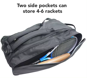 Mochila Personalizable para Raquetas de Pickleball, Diseño Portátil de Un Solo Hombro o Doble, Material Impermeable, para Bádminton y Tenis - Product Image 5