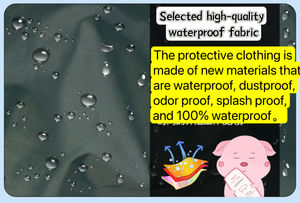 Chubasquero con capucha unisex, ropa de seguridad reflectante de una pieza, monos impermeables aislados para uniforme de trabajo protector - Product Image 6