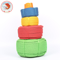 Corde de pêche en plastique du fabricant, corde en polyéthylène, corde en nylon torsadée, corde en PE, corde d'emballage marine, corde de sécurité pour l'emballage
