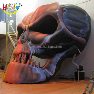Customized <strong>Giant</strong> Halloween Decorations <strong>Giant</strong> <strong>Scary</strong> Inflatable Halloween Skull <strong>Mask</strong> - Product Image 1