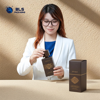 Boîtes en papier pliables personnalisées imprimées, écologiques, recyclables, faites à la main, avec estampage à chaud, pour cosmétiques, parfums, emballages de luxe