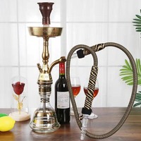 Narguilé arabe à tube unique de haute qualité narguilé égyptien ensemble narguilé shisha
