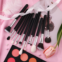 Ensemble de 30 pinceaux de maquillage OEM ODM, manche noir, outils de beauté pour fond de teint, poudre, blush, fard à paupières