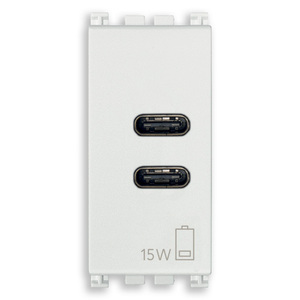 <b>Usb</b> C+C Power Adapter 15W 3A 5V White Wall Charger For Devices - Product Image 1