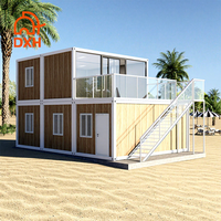 Maisons conteneurs préfabriquées ODM Living, 1, 2, 3, 4 chambres, bureaux, maisons portables préfabriquées, deux chambres avec toilettes intégrées