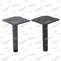 WINSTAR Langlebige Qualitäts-Möbelfüße 150mm Metall Dreieckige Moderne Sofa- und Bettbeine für Schrankfüße